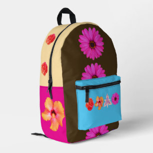 Bolsa de corte y costura de estampado de bouquet
