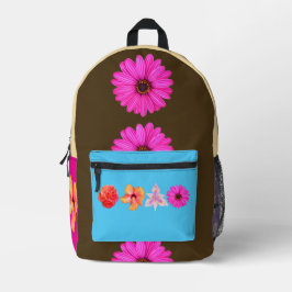 Bolsa de corte y costura de estampado de bouquet