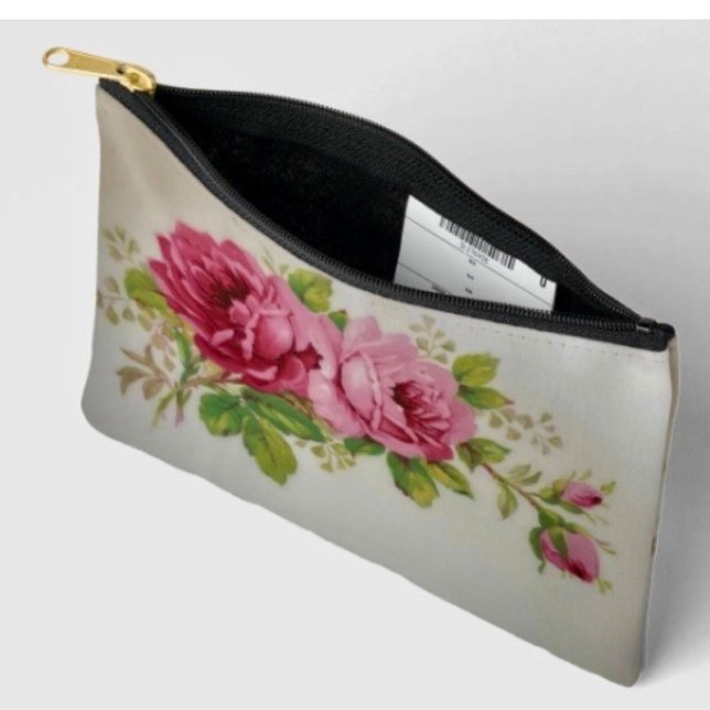 Bolsa de corte y costura de estampado de elegancia (Durable woven material with a zippered closure. D: 12"x8.5" Made of spun polyester.

)