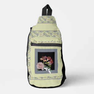 Bolsa de corte y costura de estampado floral de cu