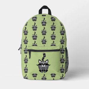 Bolsa de corte y costura de impresión de mapache p