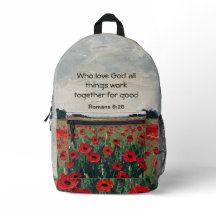 Bolsa de corte y costura de impresión Faith in Blo