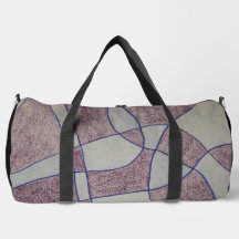 Bolsa de corte y costura de impresión morada abstr