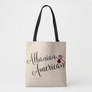 Bolsa de cosecha de corazones entrelazados albanes