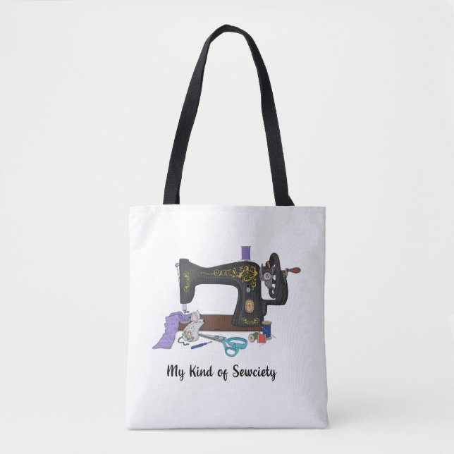 Bolsa de coser tote (Anverso)