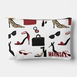 Bolsa de Cosméticos Chica It Rojo Blanco y Negro