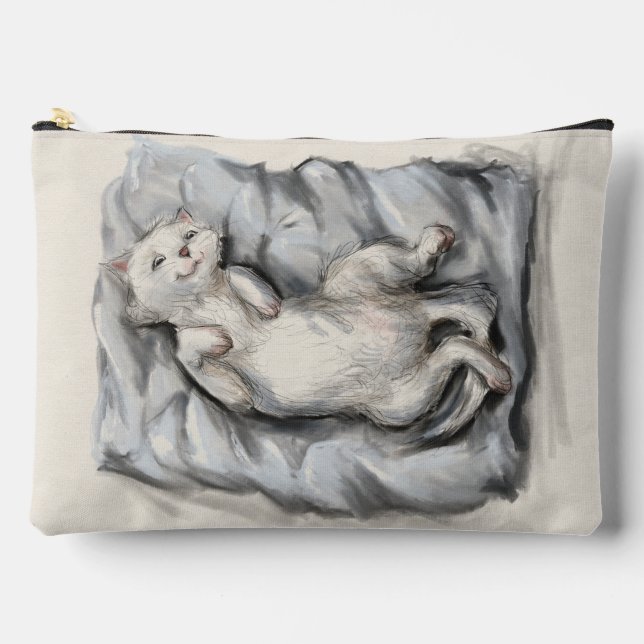 Bolsa de cosméticos Cloudy Cat (Anverso)