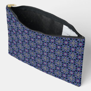 Bolsa de cosméticos con estampado de pervinca