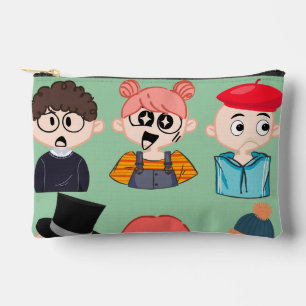 Bolsa de cosméticos de amigos de dibujos animados 