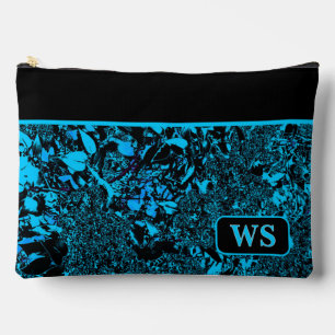 Bolsa de cosméticos de azul claro vibrante