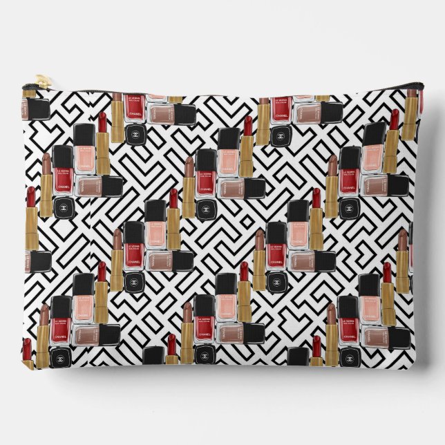 Bolsa de cosméticos de belleza moderna con diseño  (Anverso)