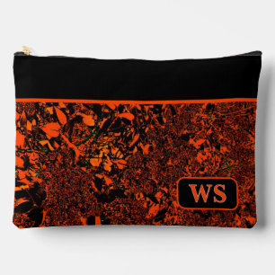 Bolsa de cosméticos de naranja vibrante
