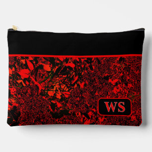 Bolsa de cosméticos roja vibrante