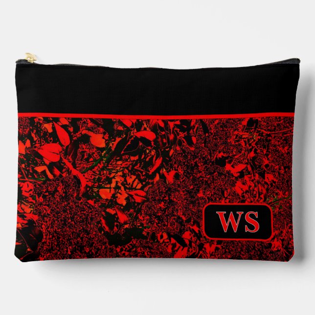 Bolsa de cosméticos roja vibrante (Anverso)