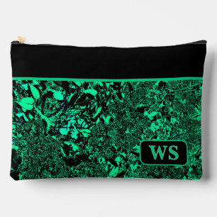 Bolsa de cosméticos verde vibrante