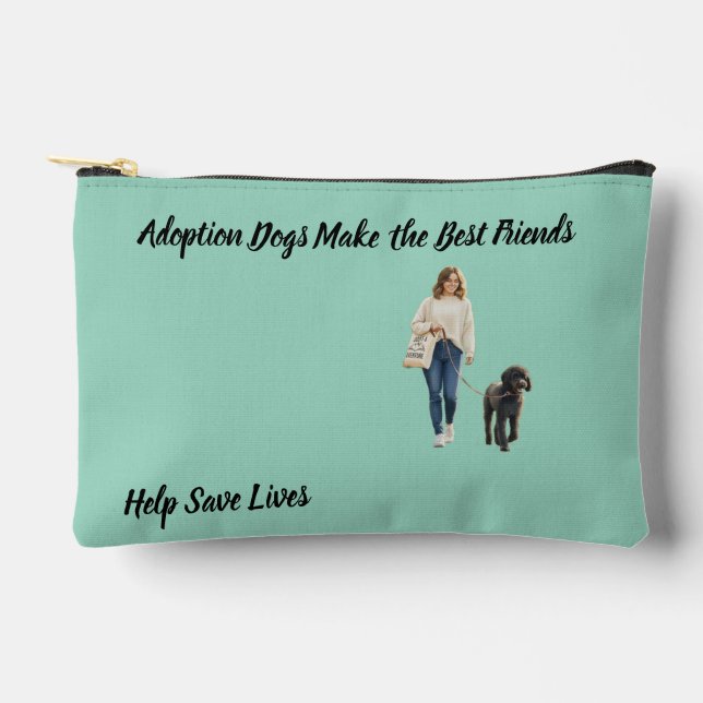 Bolsa de costura para dueño de perro adoptado (Anverso)