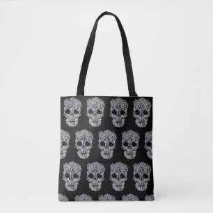 Bolsa de cráneo de ganchillo.