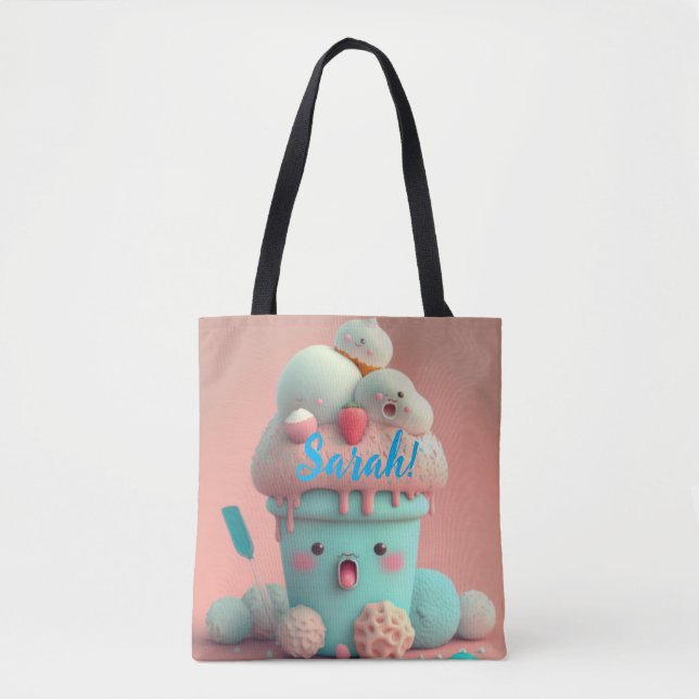 Bolsa de crema de helado de Kawaii (Anverso)