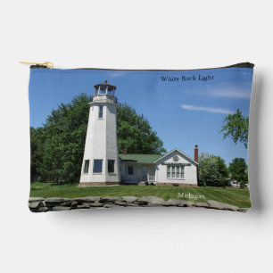 Bolsa de cremallera de luz de roca blanca