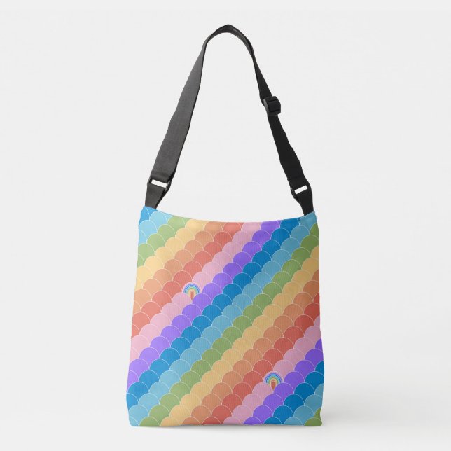 Bolsa de crossbody con caparazón arco iris (Anverso)