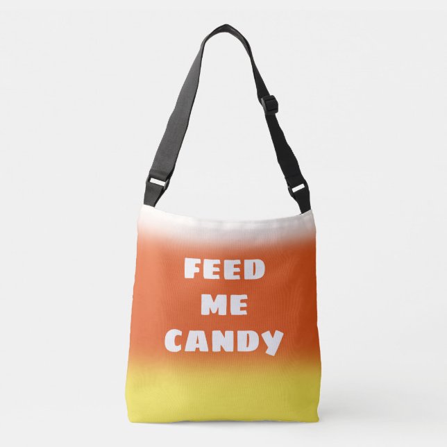Bolsa de crossbody de candy de maíz "Feed Me Candy (Anverso)