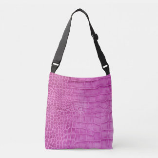 Bolsa de crossbody de cuero rosa caliente