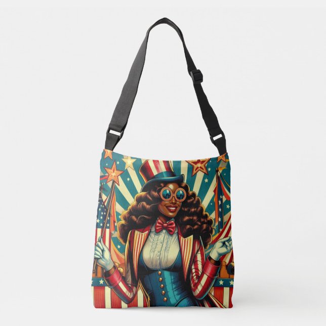 Bolsa de Crossbody de diseño de arte pop americano (Anverso)