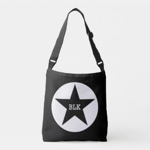 Bolsa de crossbody de estrella negra