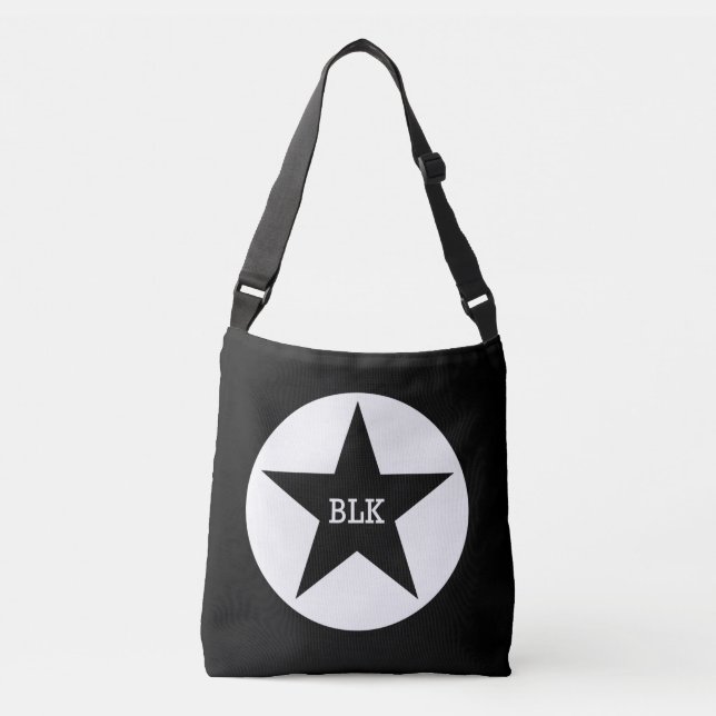 Bolsa de crossbody de estrella negra (Anverso)