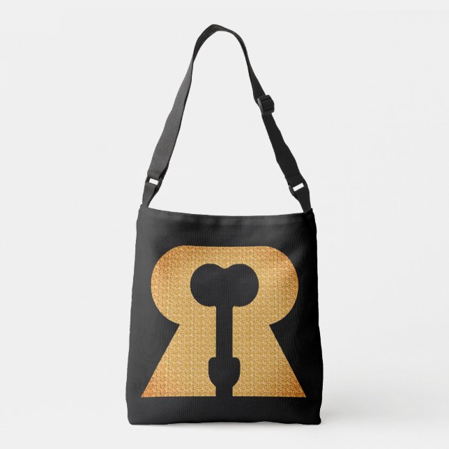Bolsa de crossbody de oro para Reese Rideout Class (Reverso)