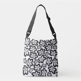 Bolsa de crossbody floral caprichosa