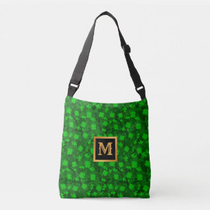 Bolsa de crossbody floral moderna de cuatro hojas