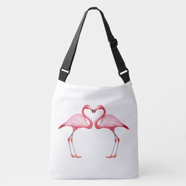 Bolsa de Crossbody - Los flamencos rosados deben s (Anverso)