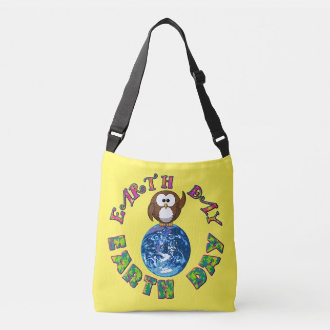Bolsa de crossbody para búho del Día de la Tierra (Anverso)