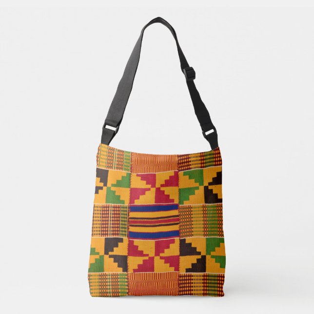 Bolsa de crossbody para el patrón africano (Anverso)
