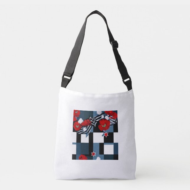 Bolsa de crossbody para el patrón de bloqueo de la (Anverso)