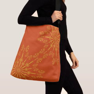 Bolsa de crossbody para el retro Mandala Papaya