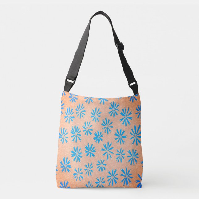 Bolsa de crossbody para flores oceánicas (Anverso)