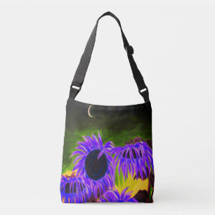 Bolsa de crossbody para girasoles de medianoche