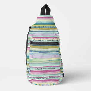 Bolsa de Crossbody para honda - acuarelas de texto