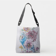 Bolsa de crossbody para las aves azul-buceo y colo