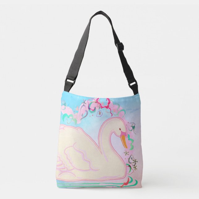 Bolsa de crossbody para Tote-todo-sobre-impresión- (Anverso)