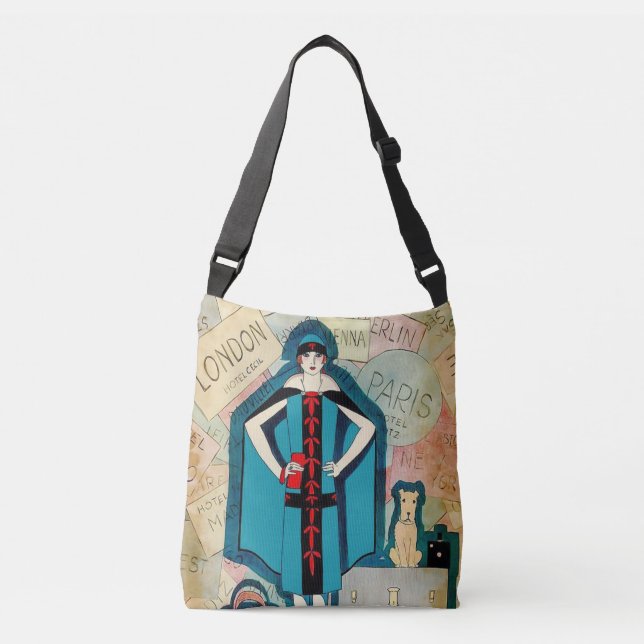 Bolsa de Crossbody para viajes de estilo Art Deco (Anverso)