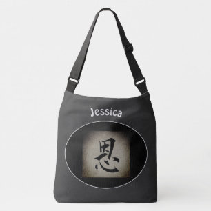 Bolsa de crossbody personalizada de símbolo chino