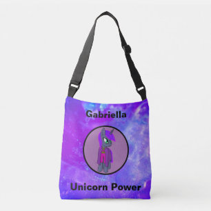 Bolsa de crossbody púrpura de energía de unicornio
