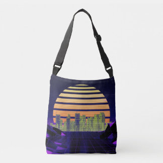 Bolsa de crossbody púrpura de Synthwave