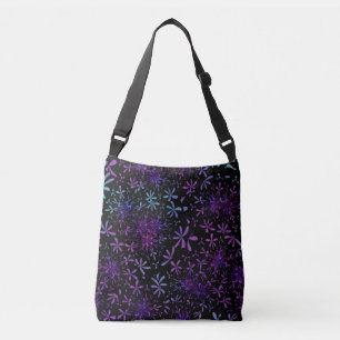 Bolsa de crossbody retro morado azul turquesa