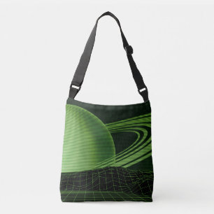 Bolsa de crossbody verde de onda inversa