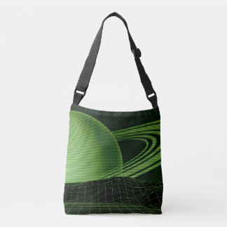 Bolsa de crossbody verde de onda inversa
