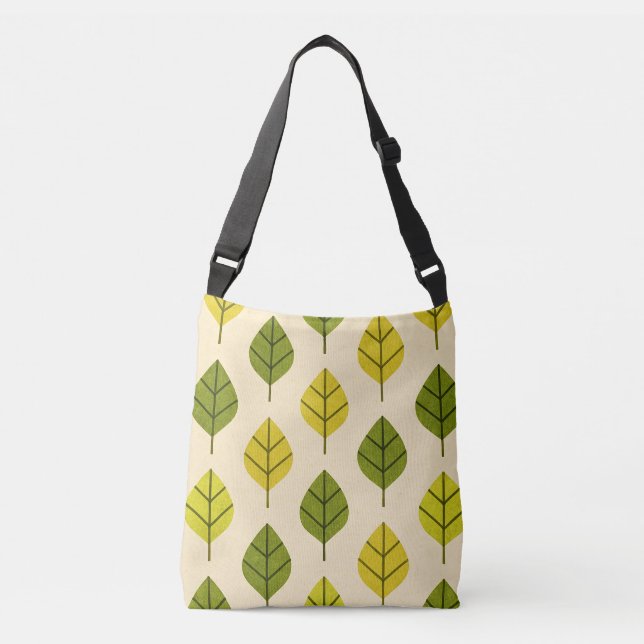 Bolsa de crossbody verde y amarillo (Anverso)